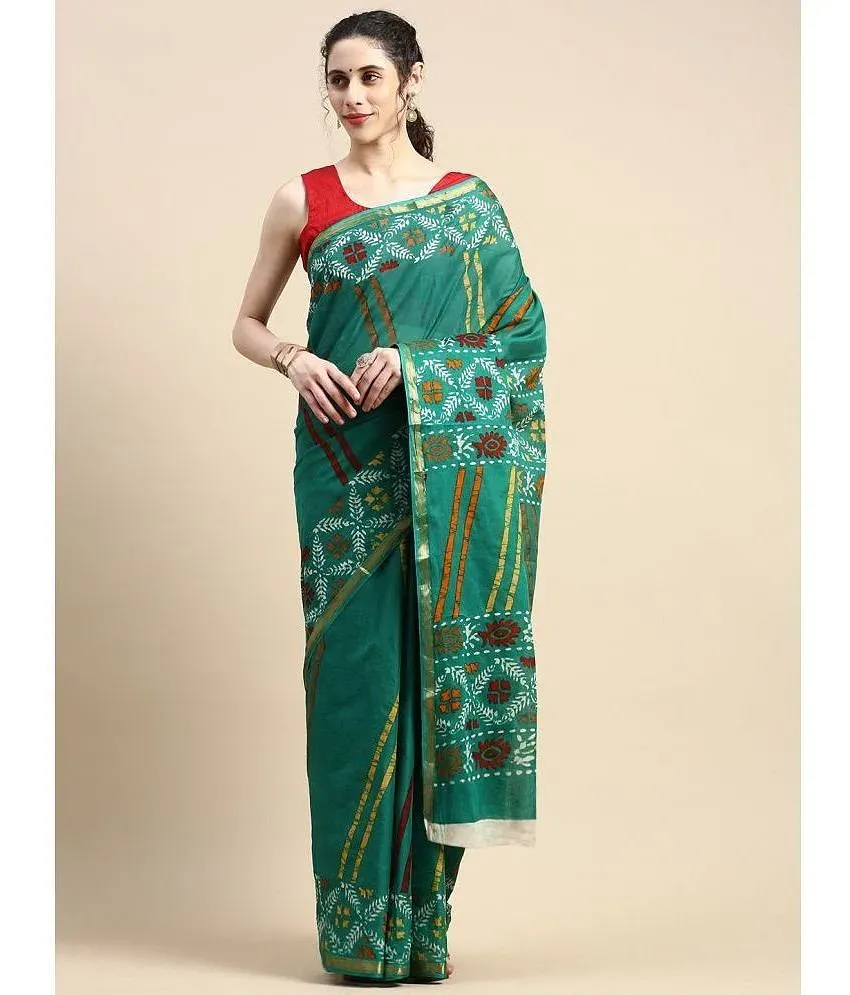 Apnisha SkyBlue Cotton Silk Saree - Pack of 2 Price in India - Buy Apnisha  SkyBlue Cotton Silk Saree - Pack of 2 Online at Snapdeal