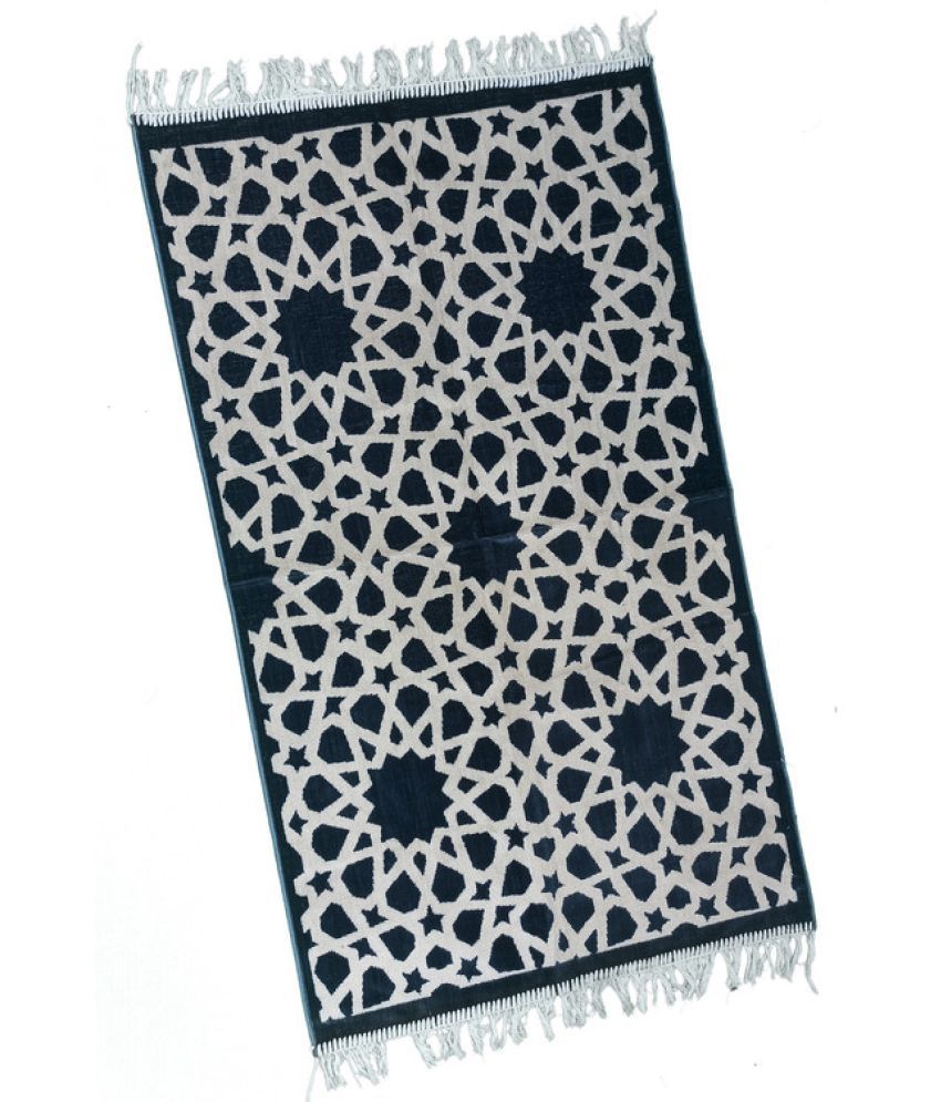     			ADIRNY Gray Single Regular Velvet Prayer Mat ( 115 X 65 cm )