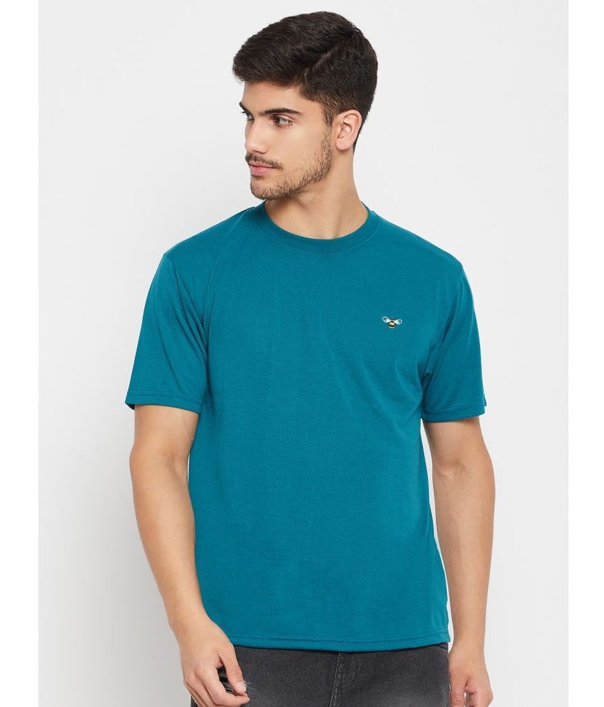     			Auxamis Pack of 1 Cotton Blend Regular Fit Men's T-Shirt ( Teal )