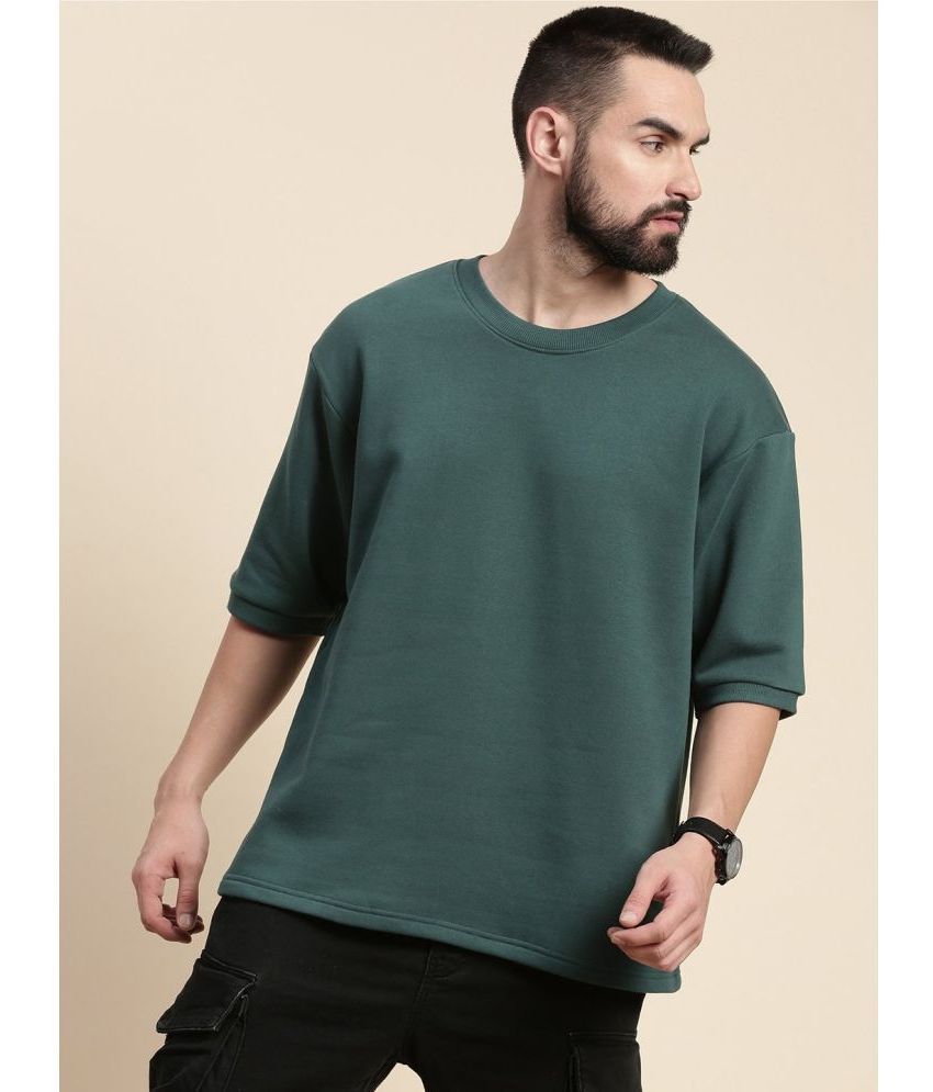     			Dillinger Fleece Round Neck Men's Sweatshirt - Green ( Pack of 1 )