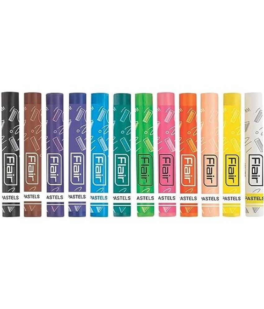     			FLAIR Creative Series Colouring 12 Shades Oil Pastels (Set of 3, Multicolor)