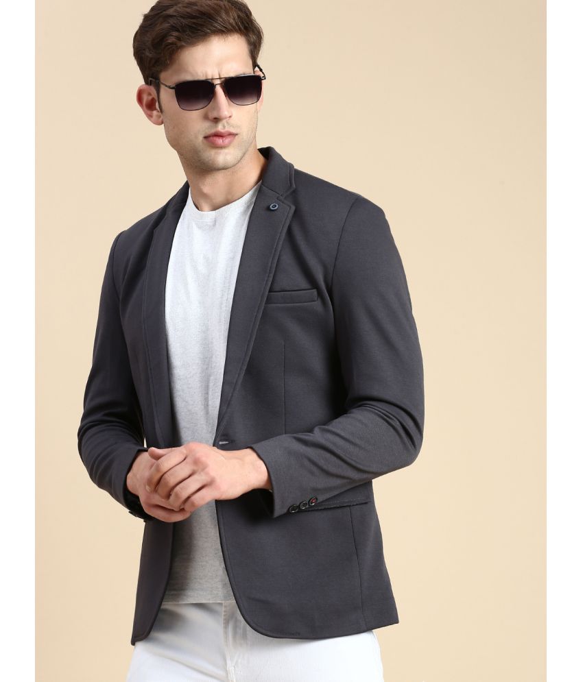     			Showoff Cotton Blend Men's Blazer - Grey ( Pack of 1 )