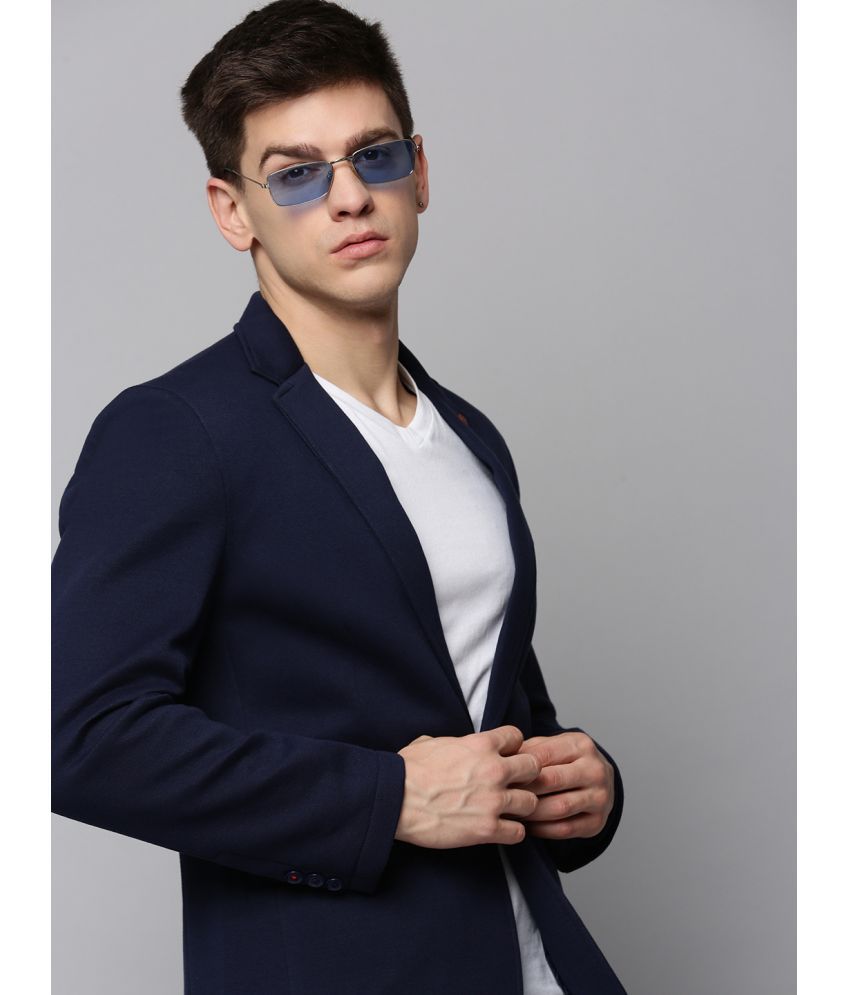     			Showoff Cotton Blend Men's Blazer - Navy Blue ( Pack of 1 )