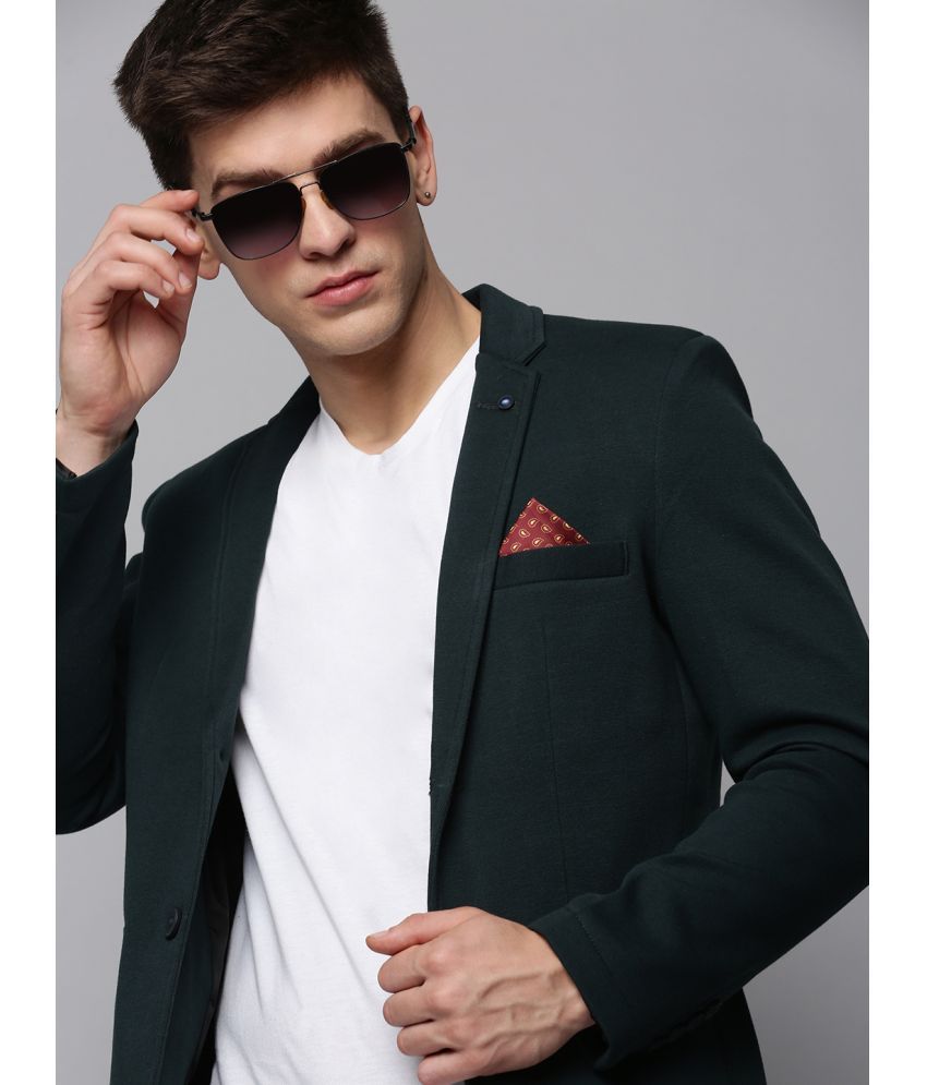     			Showoff Cotton Blend Men's Blazer - Green ( Pack of 1 )