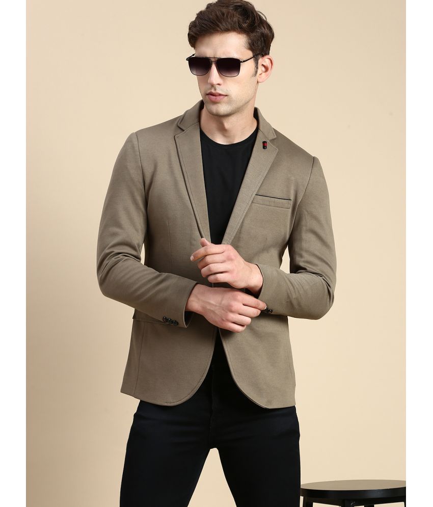     			Showoff Cotton Men's Blazer - Olive ( Pack of 1 )