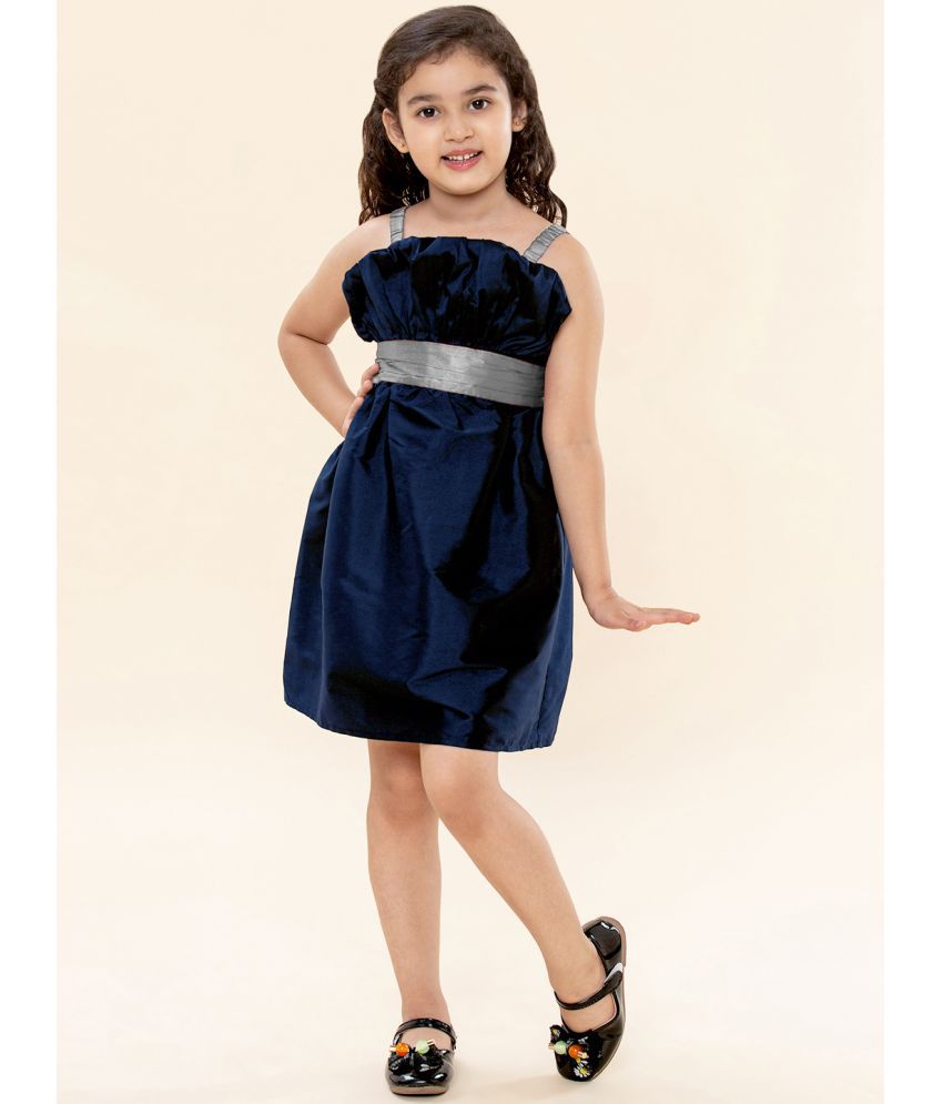     			A.T.U.N. - Navy Polyester Girls Fit And Flare Dress ( Pack of 1 )