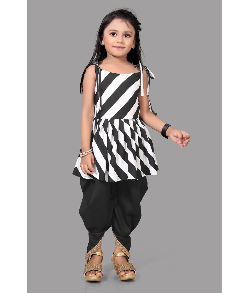     			Aarya Creation - Black Crepe Girls Suit Sets ( Pack of 1 )