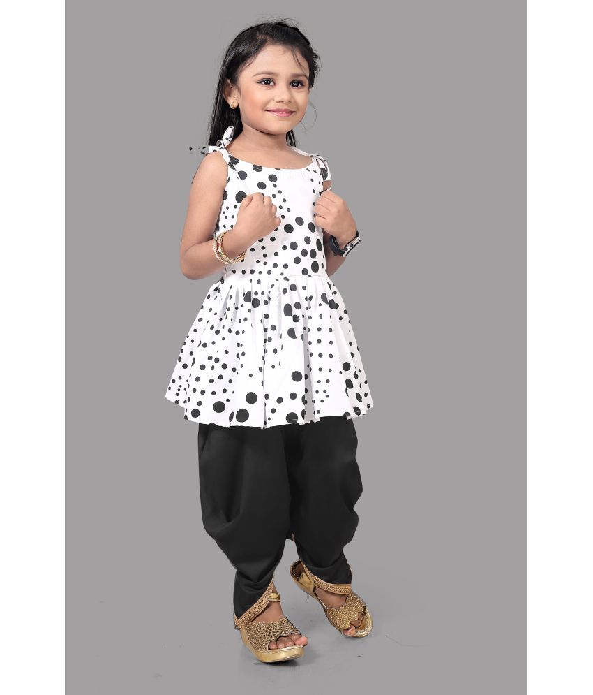     			Aarya Creation Girls Crepe Suit Sets ( Pack of 1 , White )