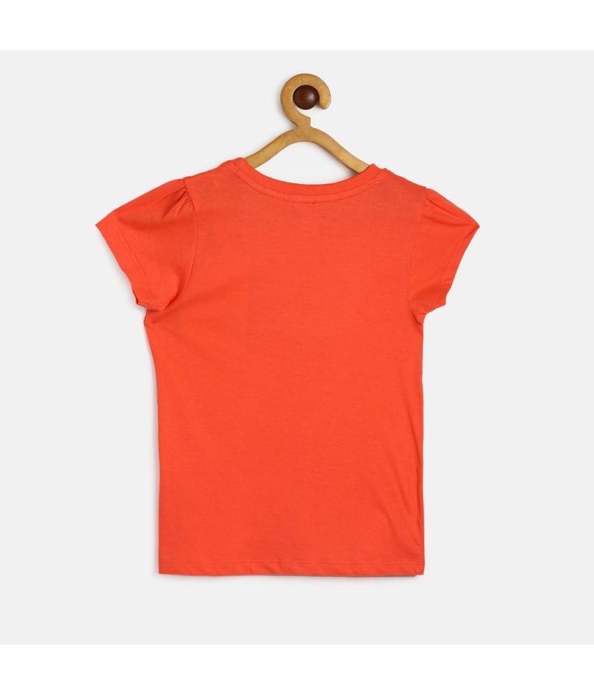     			MINI KLUB Pack of 1 Girls 100% Cotton Top ( Coral )