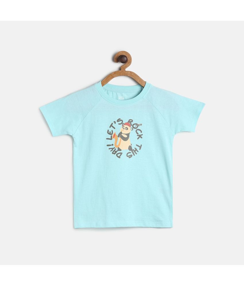     			MINI KLUB - Sea Green 100% Cotton Girls T-Shirt ( Pack of 1 )