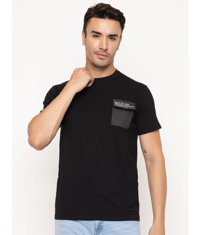    			MODERNITY Cotton Regular Fit Printed Half Sleeves Men's T-Shirt - Black ( Pack of 1 )