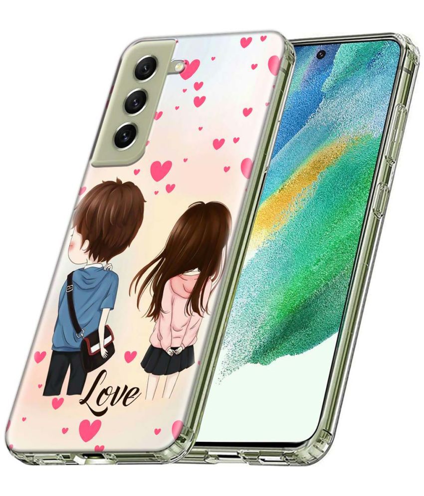     			NBOX - Multicolor Printed Back Cover Silicon Compatible For Samsung Galaxy S21 FE ( Pack of 1 )