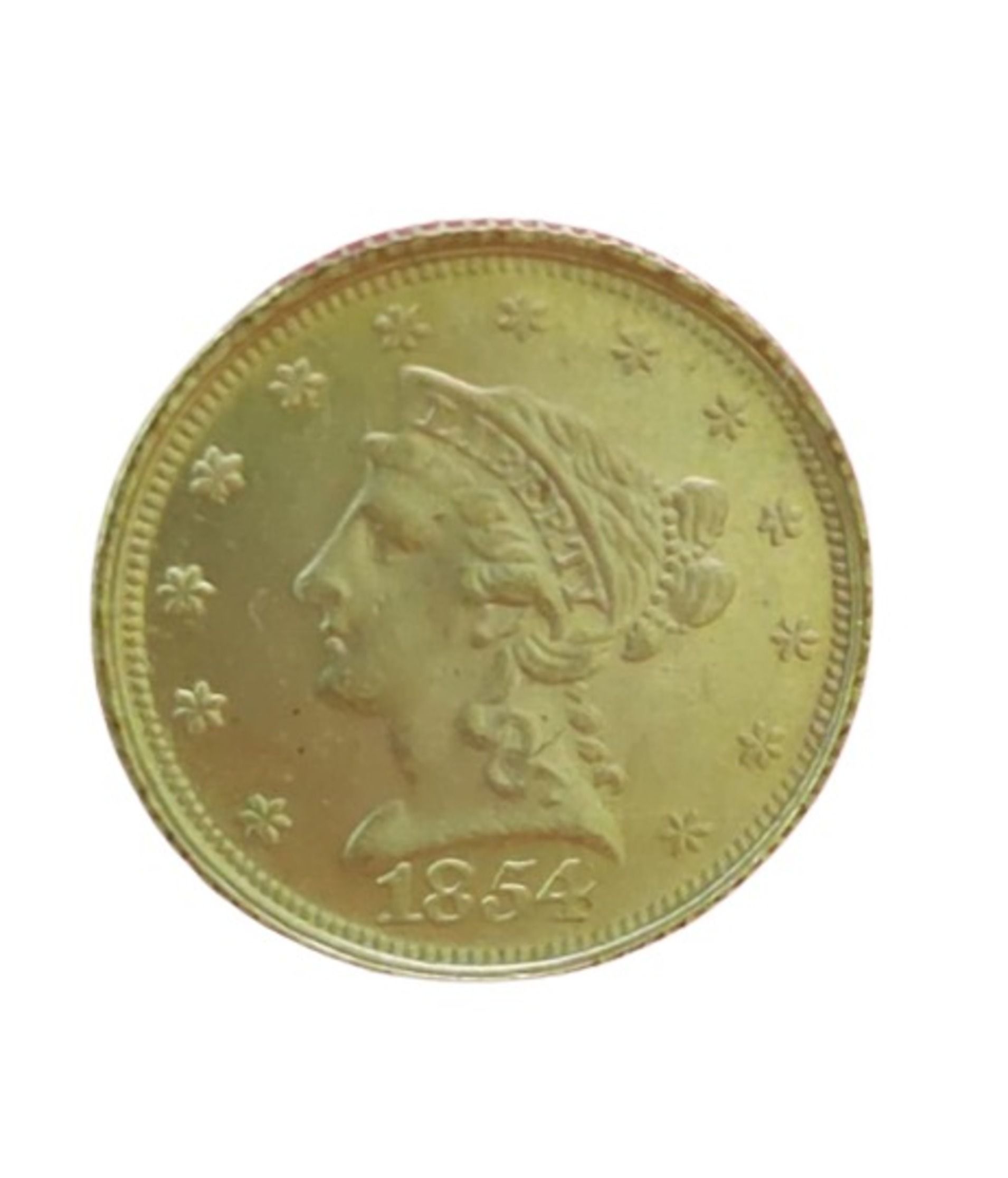     			TWO AND HALF DOLLARS USA GOLD PLATED COIN