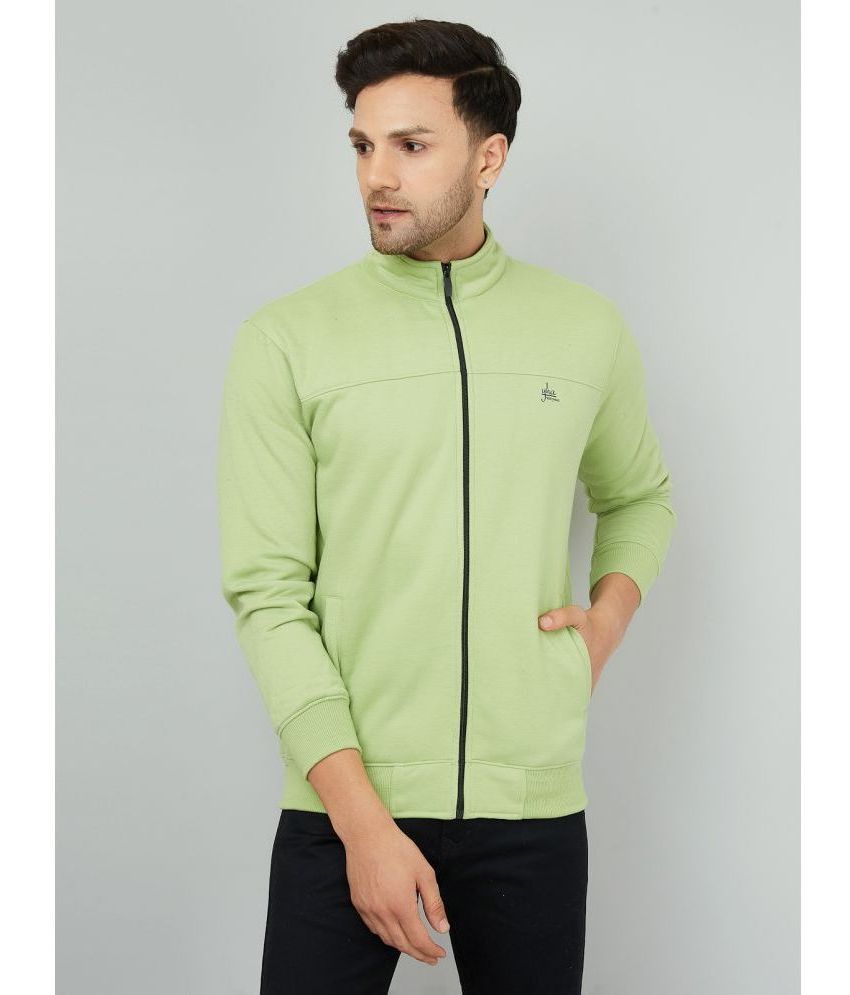     			YHA Fleece High Neck Men's Sweatshirt - Sea Green ( Pack of 1 )