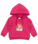 JusCubs Girls Cotton Infants Solid Hoody - Fushia (Pack of 1)