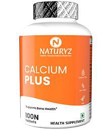NATURYZ Calcium Plus with Calcium Citrate, Vitamin D, zinc, Magnesium for Bone Health, 100 Tablets