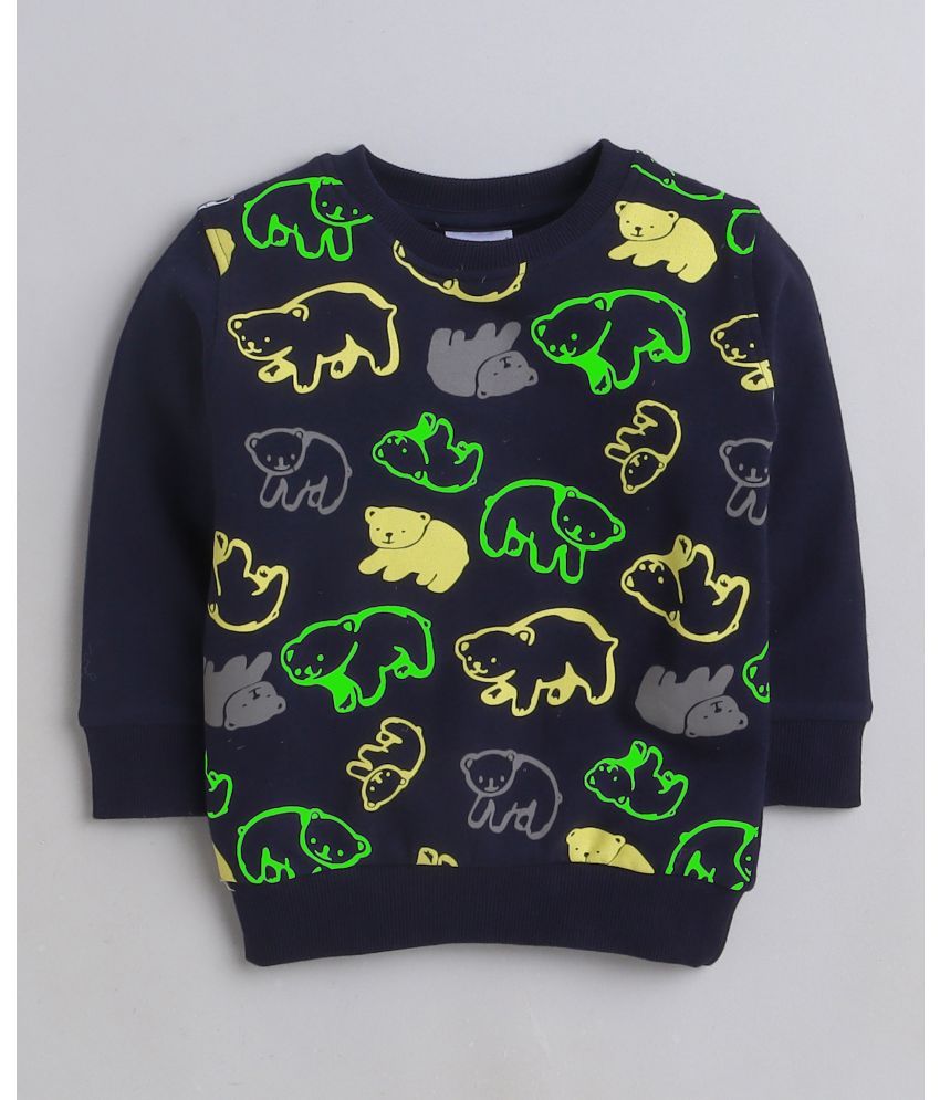     			BUMZEE Pack of 1 Boys Cotton Sweatshirt ( Navy )