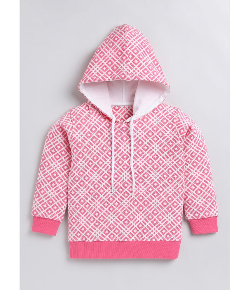     			Cutopies Kids Hot Pink Printed Cool Sweatshirts Hoodies for Baby Girls (Pack of 1) Baby Girls Clothing Sets