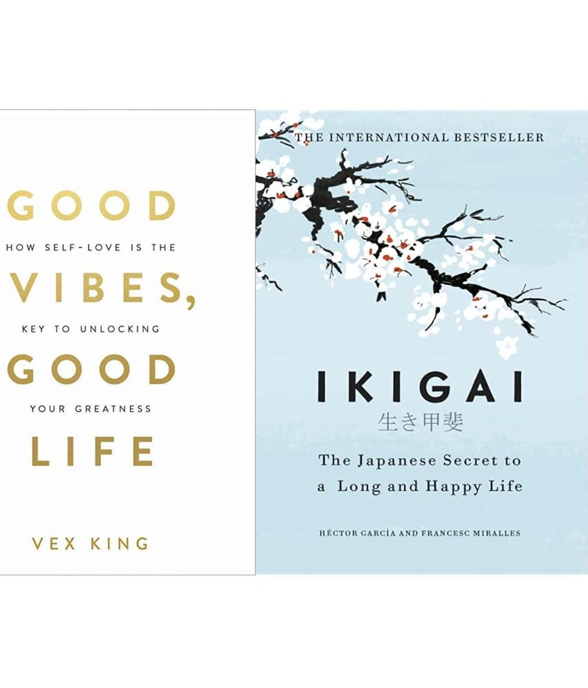     			Good Vibes, Good Life: How Self-love Is the Key to Unlocking Your Greatness+Ikigai: The Japanese secret to a long and happy life(Set of 2books)