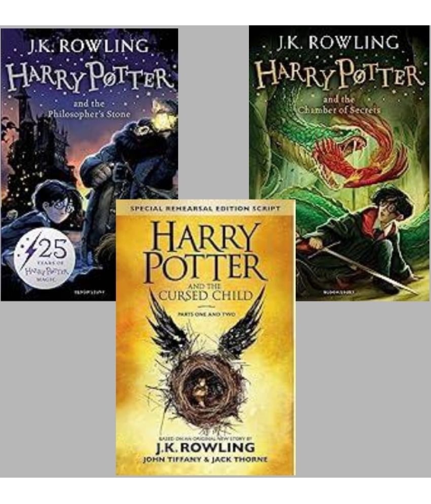     			Harry Potter and the Philosopher's Stone + Harry Potter and the Chamber of Secrets + Harry Potter And The Cursed Child
