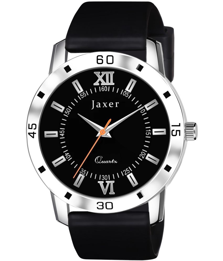     			Jaxer - Black Silicon Analog Men's Watch