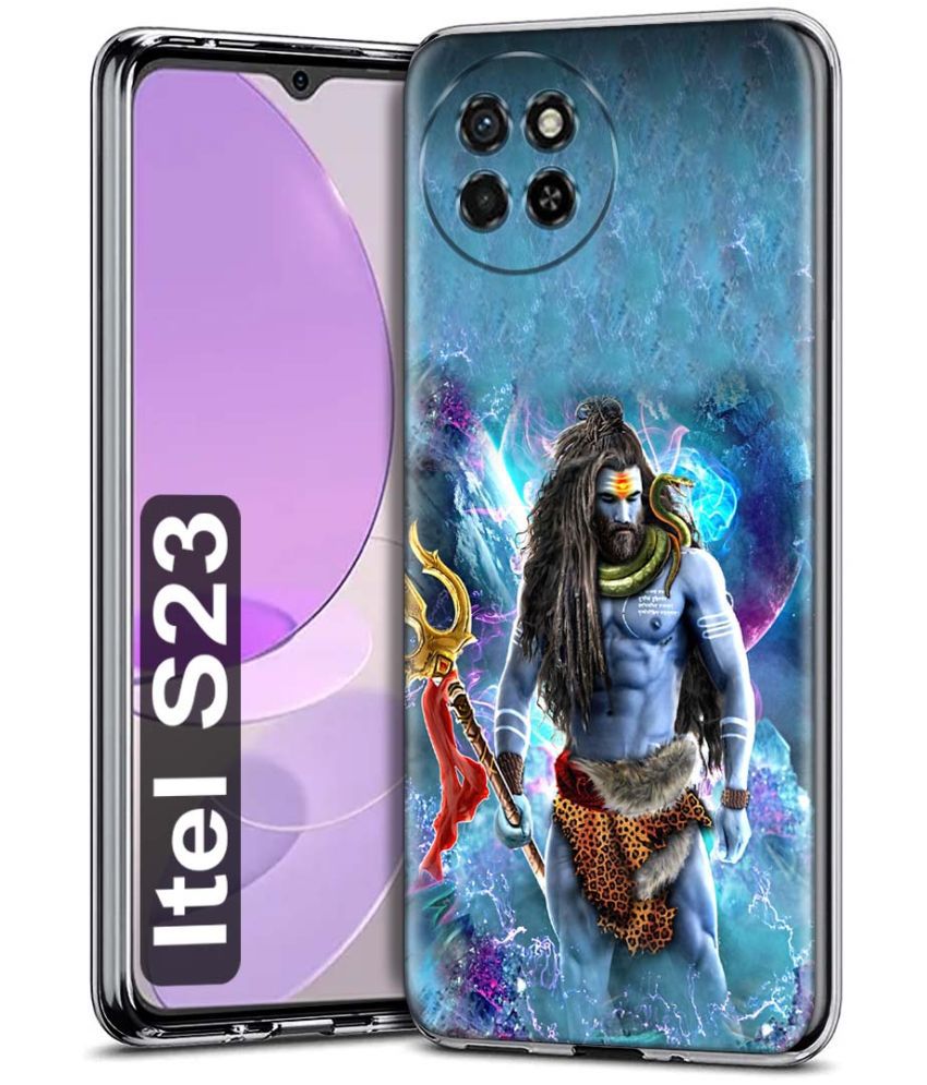     			NBOX - Multicolor Printed Back Cover Silicon Compatible For iTel S23 ( Pack of 1 )