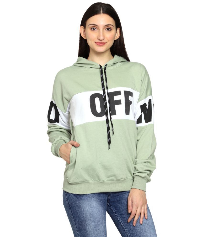     			PPTHEFASHIONHUB Fleece Women's Hooded Sweatshirt ( Turquoise )