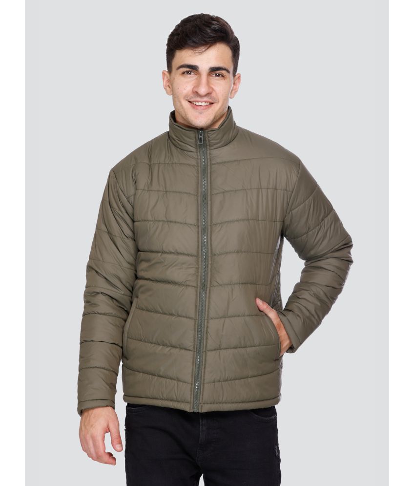     			Trooika Polyester Men's Puffer Jacket - Olive ( Pack of 1 )
