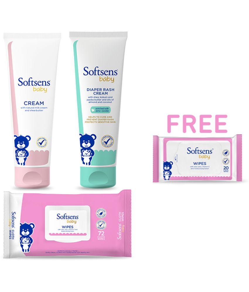     			Softsens Baby Protection Diaper Rash + Body Cream Combo