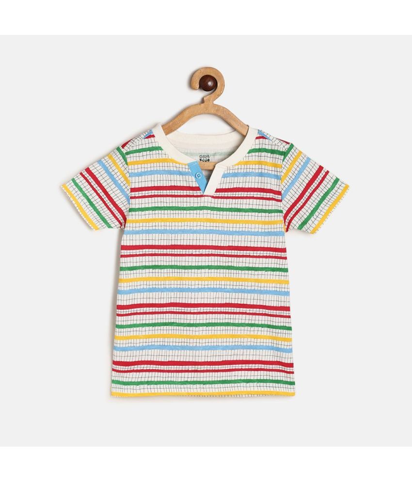     			MINI KLUB Multi Color Cotton Boy's T-Shirt ( Pack of 1 )