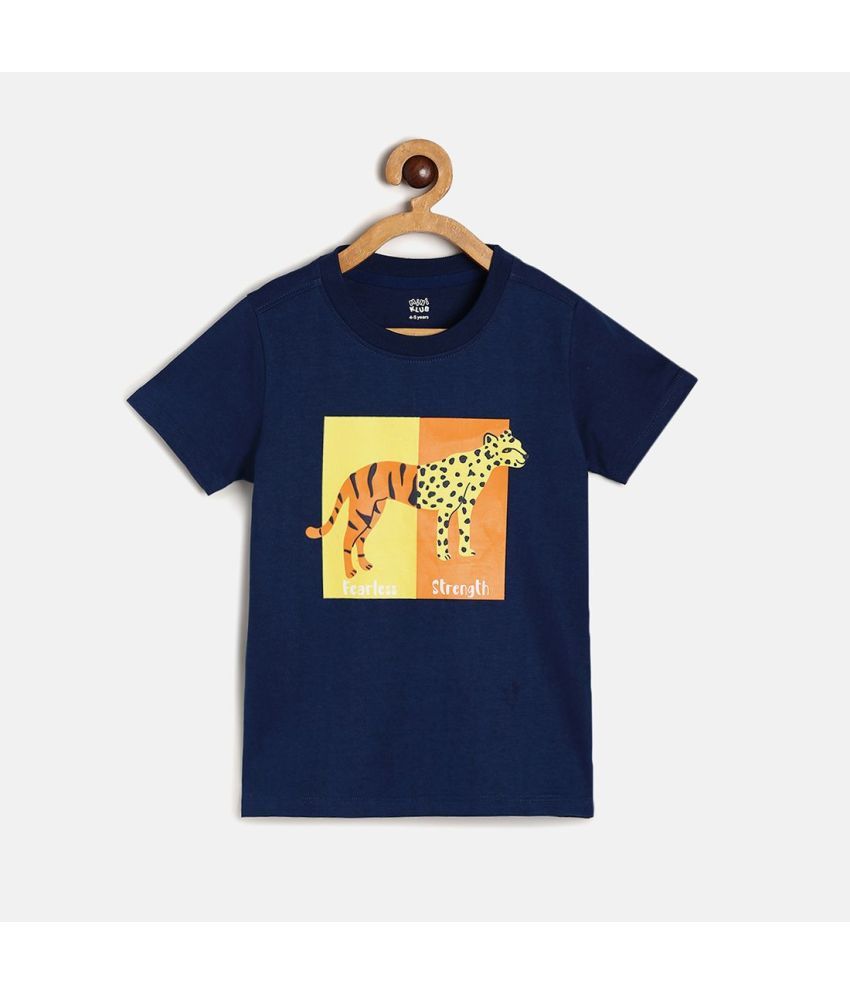     			MINI KLUB Pack of 1 Boys Cotton T-Shirt ( Navy )