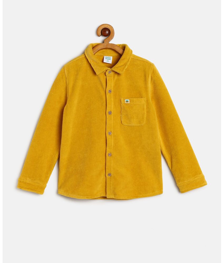     			MINI KLUB Yellow 100% Cotton Girls Shirt ( Pack of 1 )