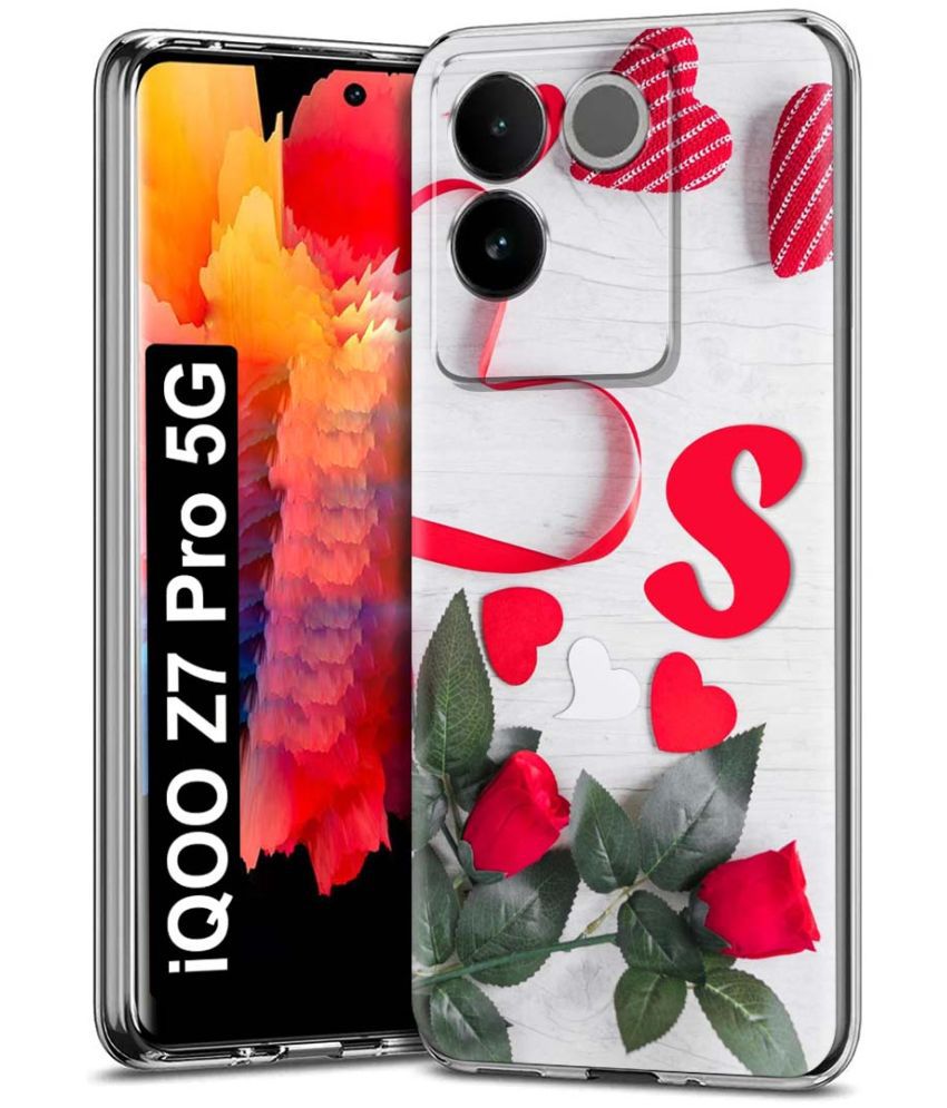     			NBOX - Multicolor Printed Back Cover Silicon Compatible For iQOO Z7 Pro 5G ( Pack of 1 )