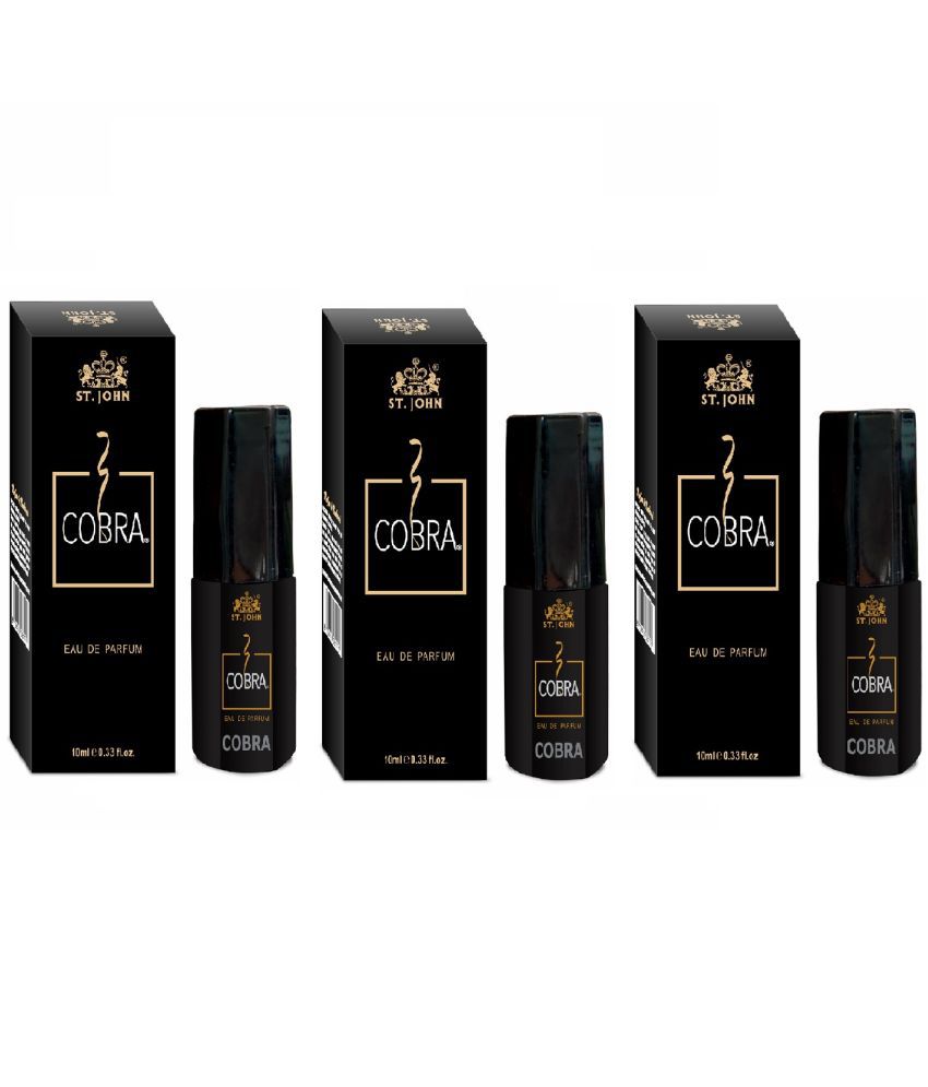     			St. John - Cobra Perfume For Men 10ml-Fresh Scent Eau De Parfum (EDP) For Men 10ML ( Pack of 3 )