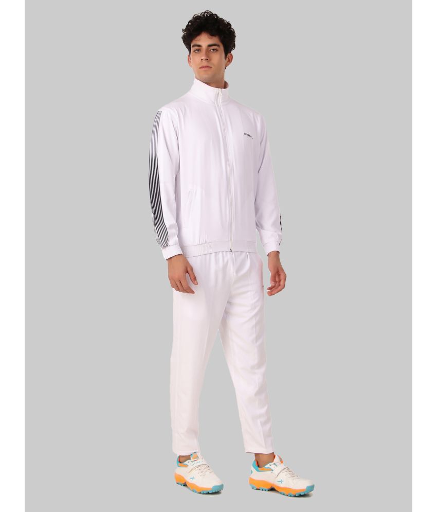     			Vector X - White Polyester Regular Fit Men's Tracksuit ( Pack of 1 )