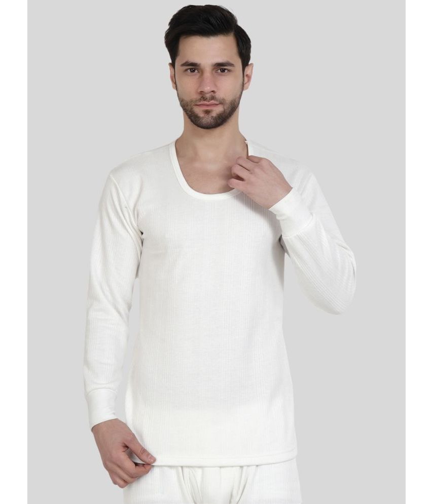     			Zeffit - Off White Cotton Men's Thermal Sets ( Pack of 1 )
