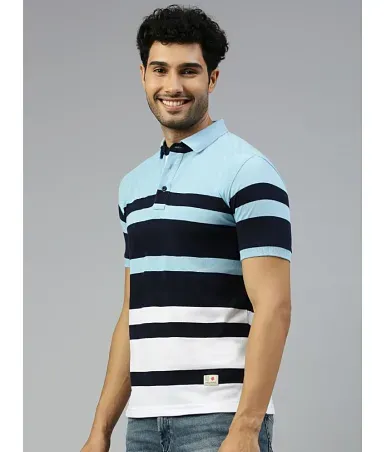 Buy AUSTIVO - Black Cotton Blend Regular Fit Men's Polo T Shirt ( Pack of 1  ) Online at Best Price in India - Snapdeal