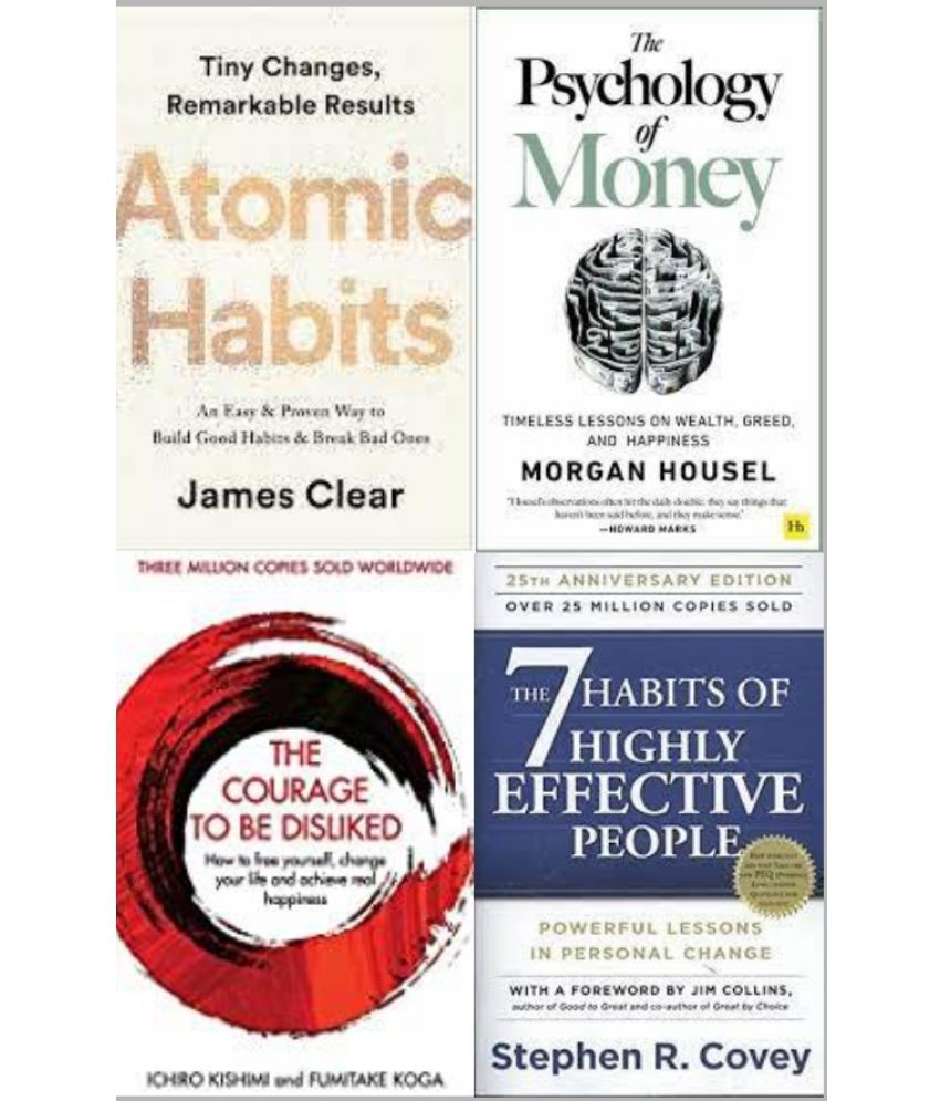     			Atomic Habits + The Psychology of Money+ The Courage To Be Disliked + 7 Habits