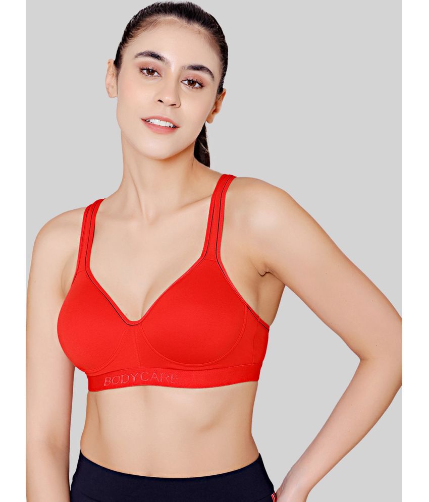     			Bodycare Red Cotton Heavily Padded Women's Racerback bra ( Pack of 1 )