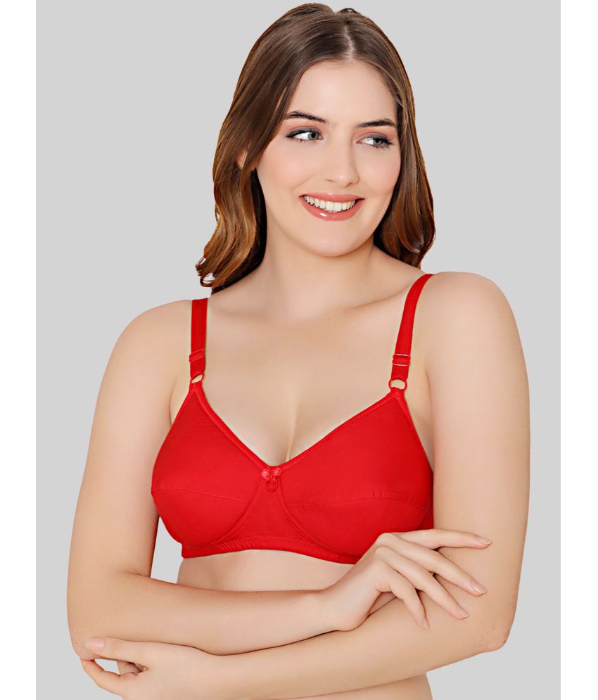     			Bodycare Red Cotton Heavily Padded Women's Everyday Bra ( Pack of 1 )