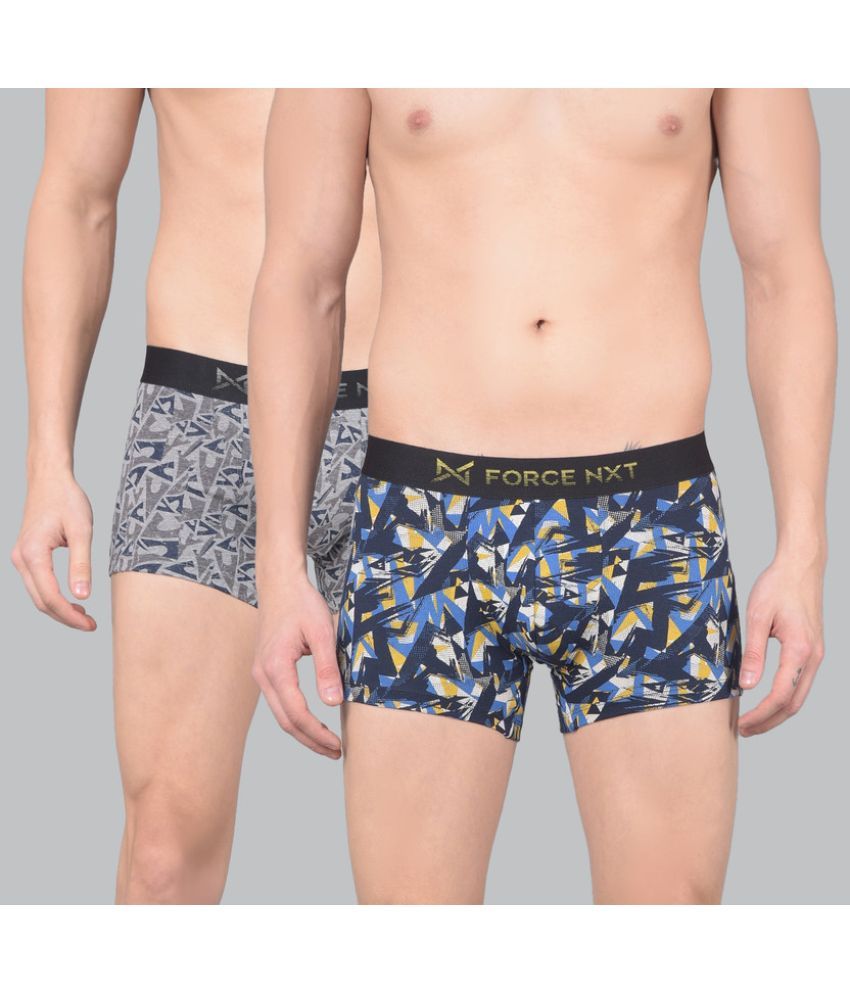     			Force NXT Pack of 2 Cotton Trunks For Men's ( Multicolor )