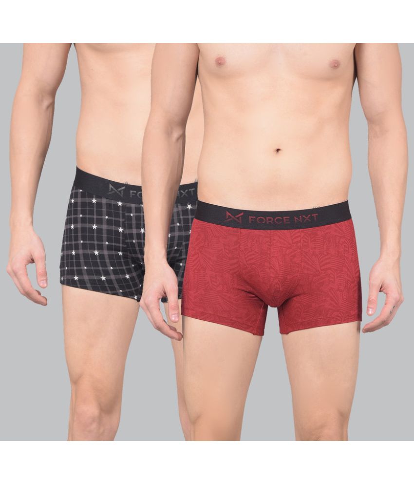     			Force NXT Pack of 2 Cotton Men's Trunks ( Multicolor )