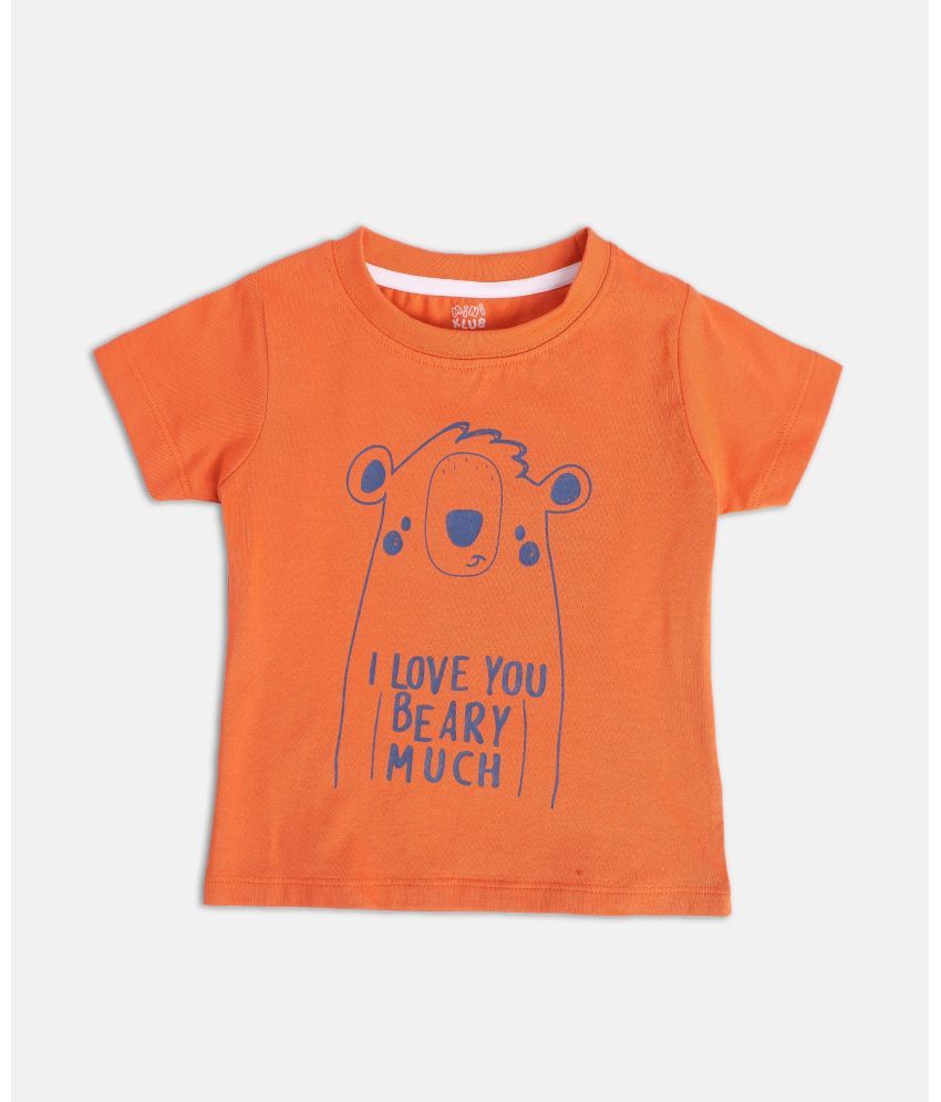     			MINI KLUB Orange Baby Girl T-Shirt ( Pack of 1 )