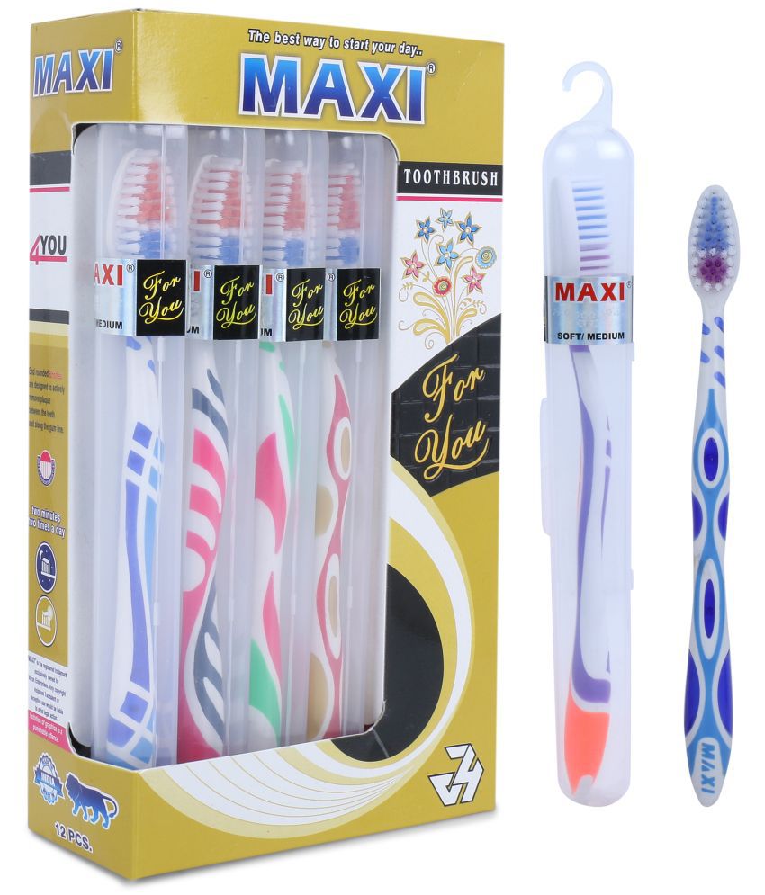     			Maxi For You Travel Pack Soft Toothbrush (Pack of 12)