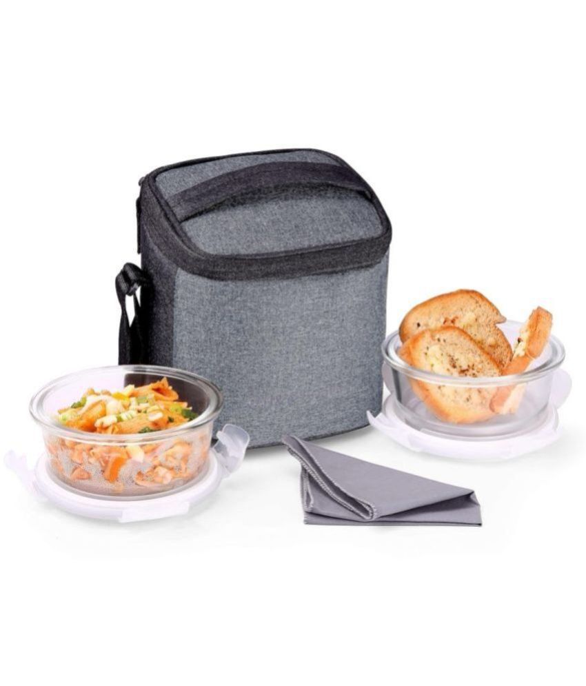     			Oliveware Glass Lunch Box 2 - Container ( Pack of 1 )
