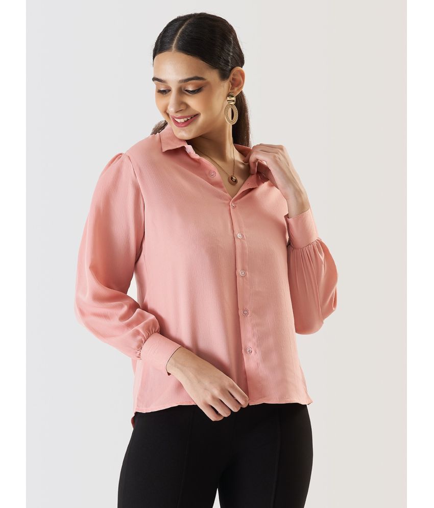     			Prettify Pink Viscose Women's Shirt Style Top ( Pack of 1 )