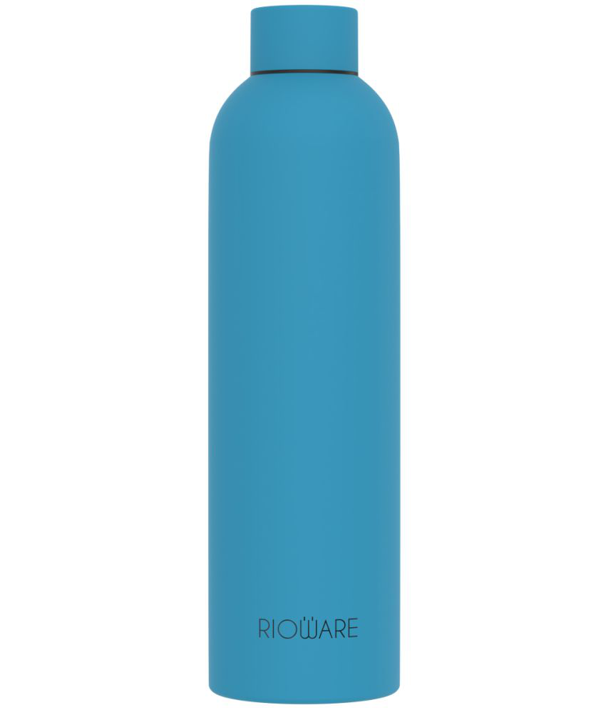     			Rioware Stainless Steel Water Bottles Blue Water Bottle 750 mL ( Set of 1 )