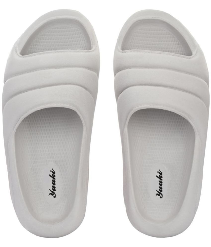     			YUUKI Light Grey Women's Slide Flip Flop