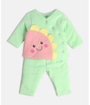 MINI KLUB Pack of 1 Baby Girls Cotton Sweatshirts & Trouser ( Green )