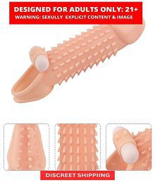 Soft Silicon Men Reusable Dragon Condom With Extra Length And Girth Extension RIbbed &amp; Dotted Sleeve